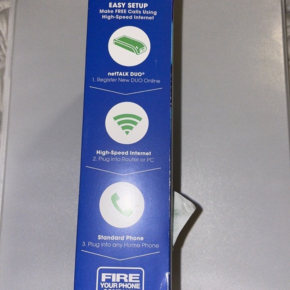 NET talk Duo smart digital home phone service NIB - Picture 4 of 4